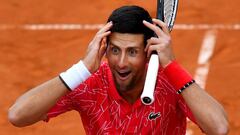 Djokovic, durante un partido del Adria Tour.