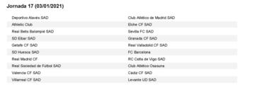 El calendario de LaLiga al completo