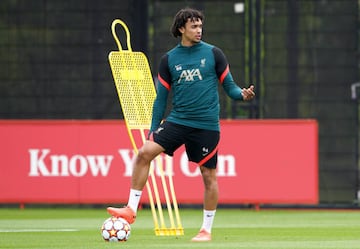 Imágenes del entrenamiento de Liverpool a tres días de jugar ante Real Madrid en la final de la Champions. Los Reds buscan su séptimo título en la Copa de Europa.