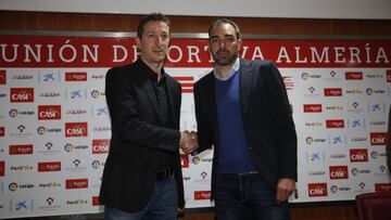 Ramis, en su presentación como entrenador del Almería.