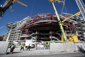 Así avanzan las obras del Santiago Bernabéu