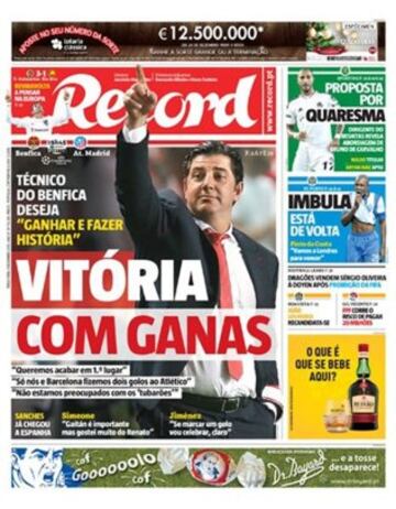 Portadas de la prensa mundial