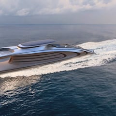 El espectacular yate futurista con un agujero en el medio