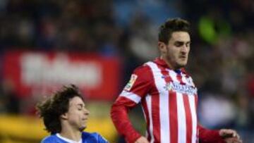Koke fue el autor del pase en el gol de Godín.