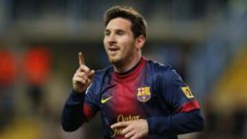 Leo Messi marcó de nuevo ante Osasuna en el Camp Nou.