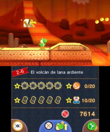 Captura de pantalla - Poochy &amp; Yoshi&#039;s Woolly World (3DS)