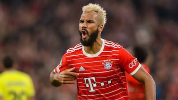 MUNICH, GERMANY - NOVEMBER 01: Eric Maxim Choupo-Moting of Bayern Muenchen celebrates after scoring during the UEFA Champions League group C match between FC Bayern München and FC Internazionale at Allianz Arena on November 1, 2022 in Munich, Germany. (Photo by Roland Krivec/DeFodi Images via Getty Images)
