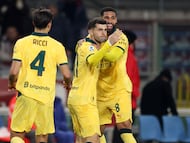 Christian Pulisic celebra un gol.