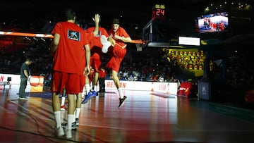 La Selecci&oacute;n espa&ntilde;ola de baloncesto durante la clasificaci&oacute;n para el Mundial de China.