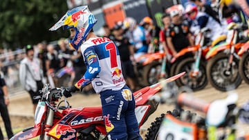Jorge Prado, con la GasGas en el MXGP de B¨¦lgica.
