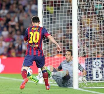 Ocasión de Leo Messi.