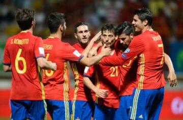Spain 8 - 0 Liechtenstein: the best images from the game