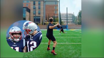 El entrenamiento de Tom Brady con Edelman que emociona a los fans e los Bucs