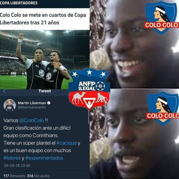 Los divertidos memes que dejó la clasificación de Colo Colo