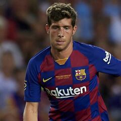 La situación de la plantilla: Sergi Roberto en la rampa de salida