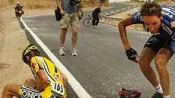 <b>ETAPA ACCIDENTADA.</b> El recorrido de la octava etapa ha visto cómo se producían varias caidas, y abandonaban hasta 12 corredores. Entre ellos Mario Cipollini, aunque el italiano lo ha hecho por voluntad propia.