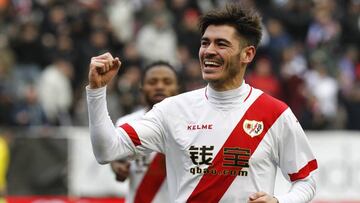 El centrocampista del Rayo Vallecano, Jozabed, durante un partido de Liga BBVA.