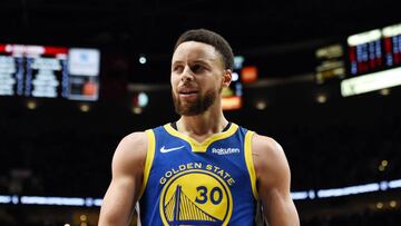 Stephen Curry, durante un partido de la NBA de los Golden State Warriors