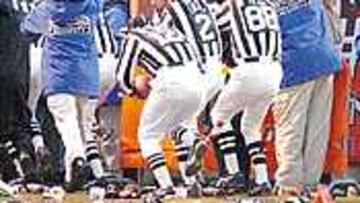 TENSIÓN. Los jugadores se vieron afectados por lo ocurrido.