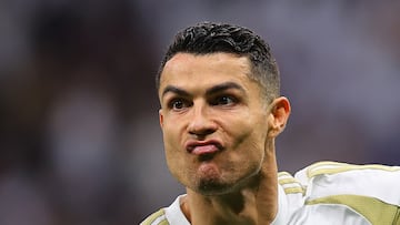 Cristiano Ronaldo hizo un doblete contra el Al Gharafa de Joselu y Sergio Rico.