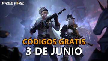 codigos gratis free fire sabado 3 de junio