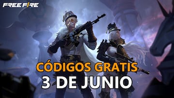 codigos gratis free fire sabado 3 de junio