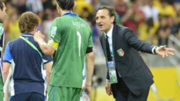 El seleccionador italiano, Cesare Prandelli.