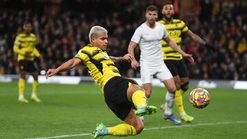 Juan Camilo Hern&aacute;ndez, delantero del Watford, anot&oacute; el descuento en la derrota 1-3 ante el Manchester City. El colombiano ingres&oacute; en el segundo tiempo