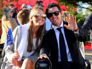 Rory McIlroy y su novia.