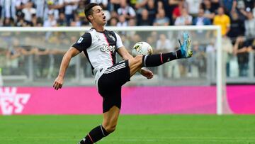 Cristiano, en el Juventus-SPAL del sábado en la Serie A.