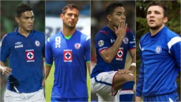 Cruz Azul ha traido jugadores de renombre que no han terminado por rendir lo esperado con el equipo o se van antes de marcar diferencia. 