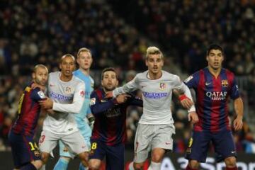 Mascherano, Miranda, Jordi Alba, Griezmann y Luis Suárez.
