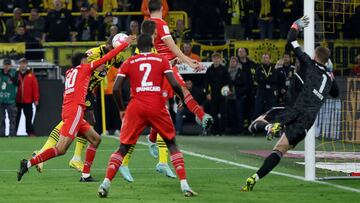 DORTMUND, GERMANY - OCTOBER 08: Anthony Modeste of Borussia Dortmund scores their team's second goal during the Bundesliga match between Borussia Dortmund and FC Bayern Muenchen at Signal Iduna Park on October 08, 2022 in Dortmund, Germany. (Photo by Alex Grimm/Getty Images)