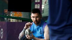 Soccer Football - International Friendly - Argentina training - Workers' Stadium, Beijing, China - June 14, 2023 Argentina's Lionel Messi during training REUTERS/Thomas Peter REFILE - CORRECTING VENUE