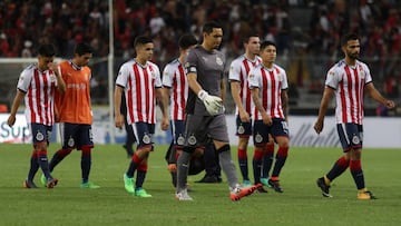 Foto de acción durante el partido Atlas vs Chivas Correspondiente a la Jornada 16 de la Liga BBVA Bancomer MX del Torneo Clausura 2018, en el estadio Jalisco.