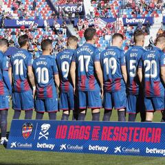 El Levante salió con el nombre de las jugadoras del femenino