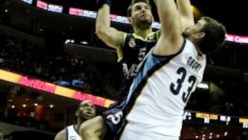 El Real Madrid se midió en 2012 a los Grizzlies de Marc Gasol en Memphis.