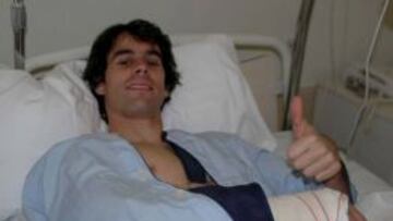 Tiago fue operado ayer de una fractura del cúbito derecho
