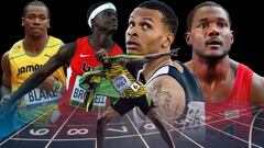 Yohan Blake, Trayvon Bromell, Andre De Grasse y Justin Gatlin ser&aacute;n los principales de Usain Bolt en la final de los 100 metros lisos.