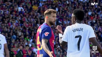 La escena que hará arder al culé: vean lo que le dijo Vinicius a Iñigo Martínez