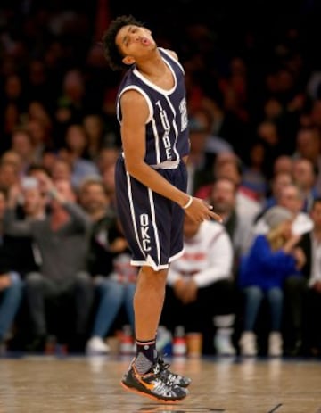 Cameron Payne durante el Knicks-Thunder del Madison.