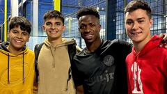 Una promesa chilena conoció a Vinicius de la manera más inesperada: “Tremendo partner encontré”