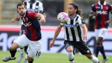 Iturra abandon&oacute; el partido en el descanso en Udinese ante Bologna.