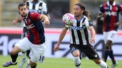 Iturra abandon&oacute; el partido en el descanso en Udinese ante Bologna.