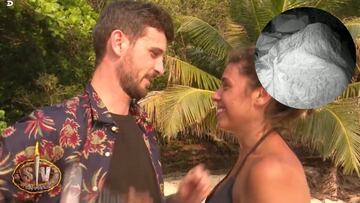 Imagen de Lola e Iván, su novio, en 'Supervivientes'.