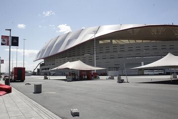 Después de la fiesta, continúan las obras en el Wanda Metropolitano