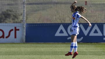 Cecilia Marcos, con la Real Sociedad.