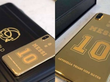 El nuevo móvil de Messi y Rakitic: un iPhone XS Max de oro de 24 kilates