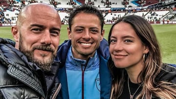 Diego Dreyfus, Javier 'Chicharito' Hernández y Sara Kohan vía Instagram. Mayo 04, 2019.