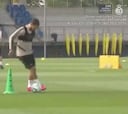 El curioso entrenamiento de Hazard que es comentado en redes